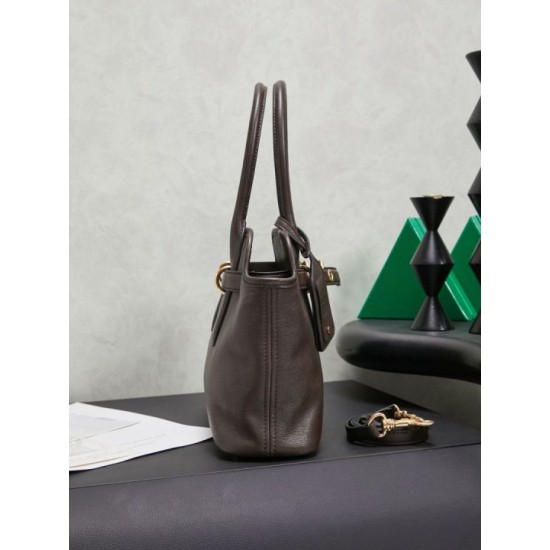 Replica Borse tote pelle Miu Miu Adventure 5BA292 Caffè Imitazione Fallate Outlet