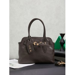 Replica Borse tote pelle Miu Miu Adventure 5BA292 Caffè Imitazione Fallate Outlet