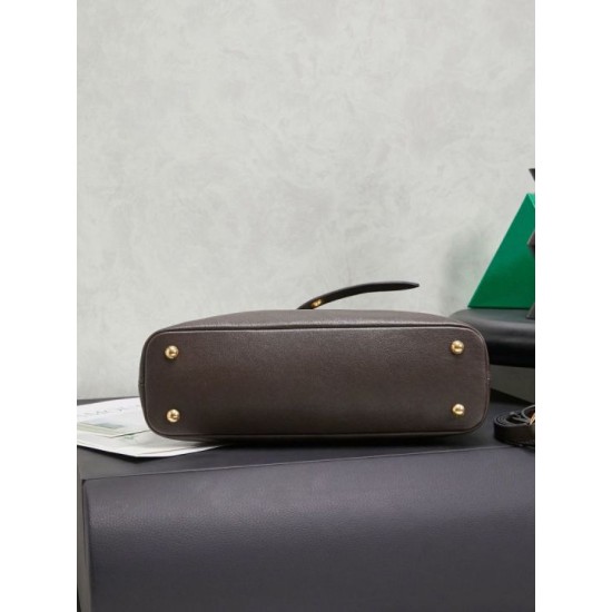 Replica Borse tote pelle Miu Miu Adventure 5BA292 Caffè Imitazione Fallate Outlet