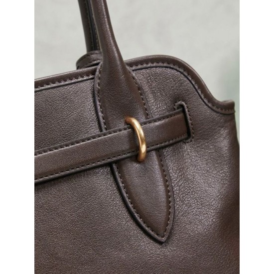 Replica Borse tote pelle Miu Miu Adventure 5BA292 Caffè Imitazione Fallate Outlet