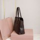 Replica Borsa tote Miu Miu Adventure nappa marrone Imitazione Fallate Outlet