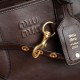 Replica Borsa tote Miu Miu Adventure nappa marrone Imitazione Fallate Outlet