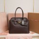 Replica Borsa tote Miu Miu Adventure nappa marrone Imitazione Fallate Outlet