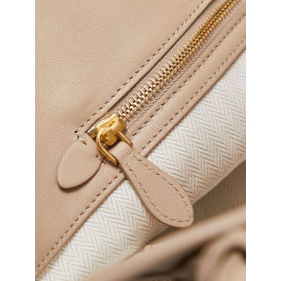 Replica Borsa Tote Miumiu Adventure Nappa 5BG310 Crema Imitazione Fallate Outlet