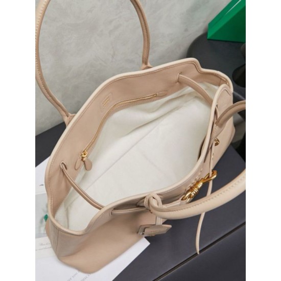 Replica Borsa Tote Miumiu Adventure Nappa 5BG310 Crema Imitazione Fallate Outlet