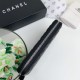 Replica Portafoglio Chanel Caviar trapuntato con soffietto e cerniera nero Imitazione Fallate Outlet