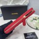 Replica Portafoglio Chanel con cerniera pelle trapuntata rosso caviale Imitazione Fallate Outlet