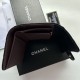 Replica Portacarte Chanel Caviar trapuntato con patta nero e dettagli oro Imitazione Fallate Outlet
