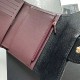 Replica Portacarte Chanel Caviar trapuntato con patta nero e dettagli oro Imitazione Fallate Outlet