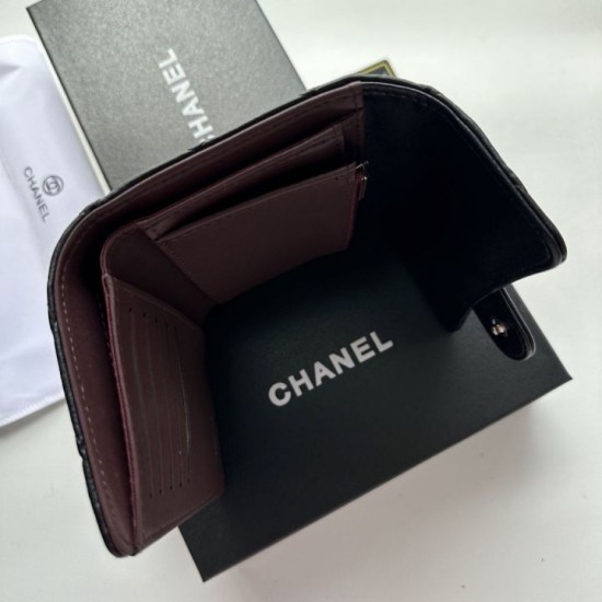 Replica Portafoglio Chanel Timeless/Classique in pelle trapuntata nera Imitazione Fallate Outlet