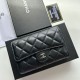 Replica Portafoglio Chanel Timeless/Classique in pelle trapuntata nera Imitazione Fallate Outlet