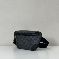 Replica Marsupio piccolo Gucci GG Emblem Uomo 821165 nero Imitazione Fallate Outlet