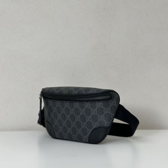 Replica Marsupio piccolo Gucci GG Emblem Uomo 821165 nero Imitazione Fallate Outlet