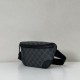 Replica Marsupio piccolo Gucci GG Emblem Uomo 821165 nero Imitazione Fallate Outlet