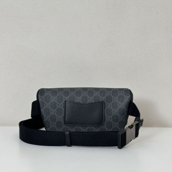 Replica Marsupio piccolo Gucci GG Emblem Uomo 821165 nero Imitazione Fallate Outlet