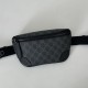 Replica Marsupio piccolo Gucci GG Emblem Uomo 821165 nero Imitazione Fallate Outlet