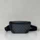 Replica Marsupio piccolo Gucci GG Emblem Uomo 821165 nero Imitazione Fallate Outlet