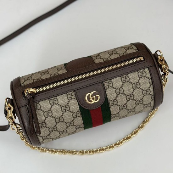 Replica Borsa a tracolla piccola Gucci Ophidia 795194 Caffè Imitazione Fallate Outlet
