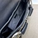 Replica Borsa a tracolla Gucci Horsebit Chain tela GG 764255 Nero Imitazione Fallate Outlet