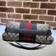 Replica Borsa a tracolla Gucci Horsebit Chain tela GG 764255 marrone Imitazione Fallate Outlet