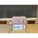 Replica Portafoglio Chanel trapuntato in caviale perlato con catena Woc Rosa False Fatte Bene
