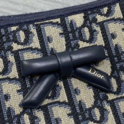 Replica Borsa Shopping Dior piccola/grande jacquard blu Dior Oblique False Fatte Bene
