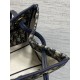 Replica Borsa Shopping Dior piccola/grande jacquard blu Dior Oblique False Fatte Bene