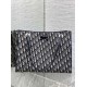 Replica Borsa Shopping Dior piccola/grande jacquard blu Dior Oblique False Fatte Bene