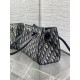 Replica Borsa Shopping Dior piccola/grande jacquard blu Dior Oblique False Fatte Bene
