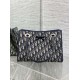 Replica Borsa Shopping Dior piccola/grande jacquard blu Dior Oblique False Fatte Bene