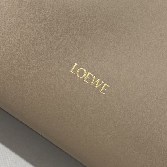 Replica Pochette con coulisse Borse Loewe Flamenco Beige False Fatte Bene
