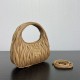 Replica Borsa hobo mini/piccolo Miu Miu Wander Matelasse Marrone False Fatte Bene