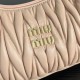 Replica Borsa hobo mini/piccolo Miu Miu Wander Matelasse Beige False Fatte Bene
