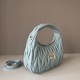 Replica Borsa hobo mini/piccolo Miu Miu Wander Matelasse Blu False Fatte Bene