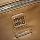 Replica Borsa a tracolla Miu Miu Pocket Nappa 5BC189 Caramello False Fatte Bene