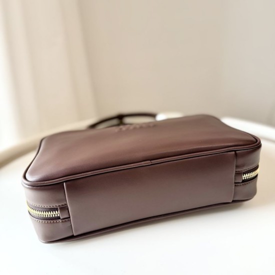 Replica Borsa a mano Miu Miu Beau 5BB172 Maroon False Fatte Bene