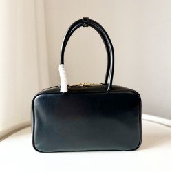 Replica Borsa a mano Miu Miu Beau 5BB172 Nero False Fatte Bene