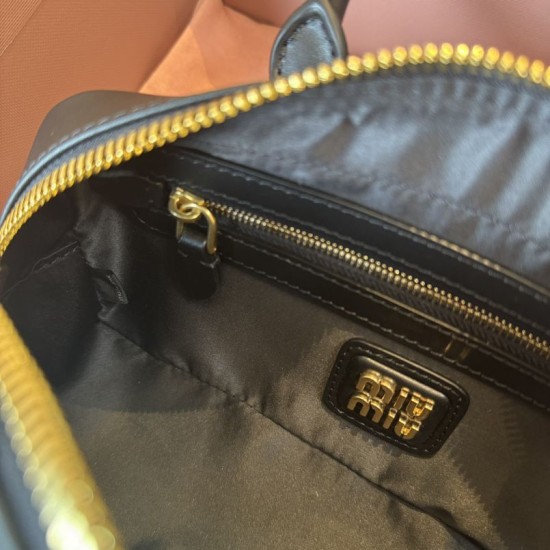 Replica Borsa a mano Miu Miu Arcadie 5BB142 Nero Imitazione Outlet Italia Replica Borsa a mano Miu Miu Arcadie 5BB142 Nero False Fatte Bene