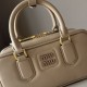 Replica Borsa a mano Miu Miu Arcadie 5BB142 Beige False Fatte Bene
