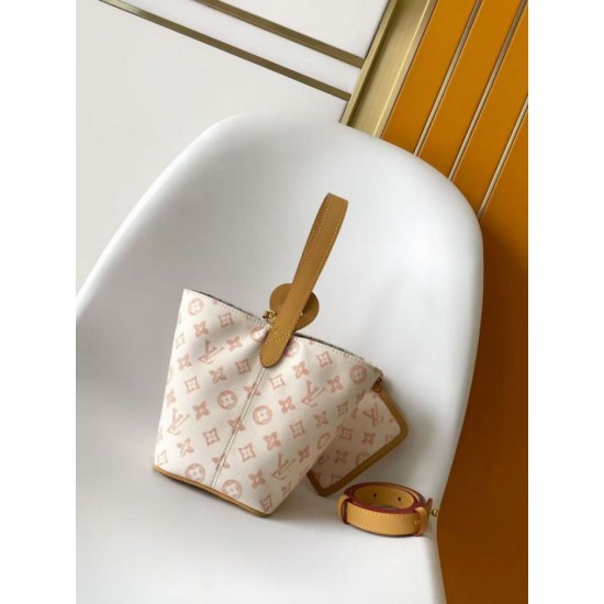 Replica Borsa tote LV Romance All In BB M28355 Gialla Imitazione Outlet Italia Replica Borsa tote LV Romance All In BB M28355 Gialla False Fatte Bene