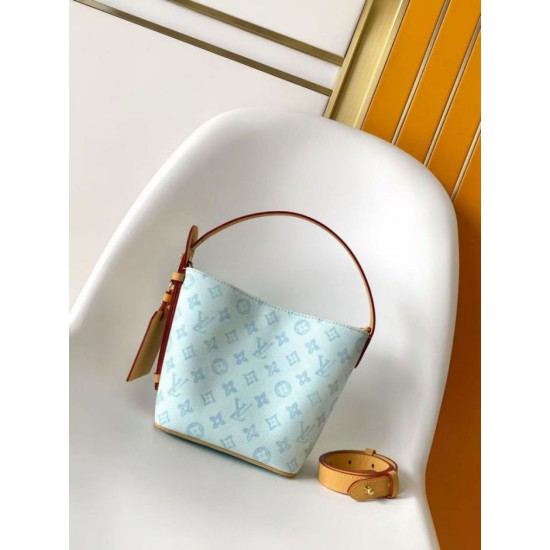 Replica Borsa tote LV Romance All In BB M27529 Blue False Fatte Bene