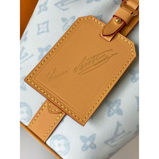 Replica Borsa tote LV Romance All In BB M27529 Blue False Fatte Bene