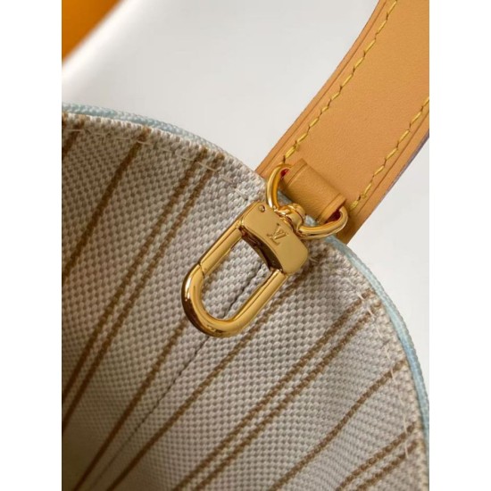 Replica Borsa tote LV Romance All In BB M27529 Blue False Fatte Bene