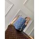Replica Borsa a secchiello in denim Louis Vuitton All In BB M28107 False Fatte Bene