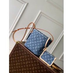 Replica Borsa a secchiello in denim Louis Vuitton All In BB M28107 False Fatte Bene