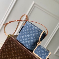 Replica Borsa a secchiello in denim Louis Vuitton All In BB M28107 False Fatte Bene