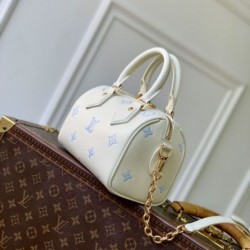 Replica Borsa Louis Vuitton Speedy Bandoulière 20 M28314 blu False Fatte Bene