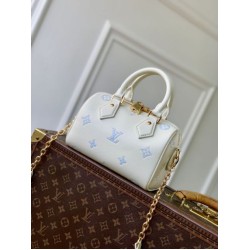 Replica Borsa Louis Vuitton Speedy Bandoulière 20 M28314 blu False Fatte Bene