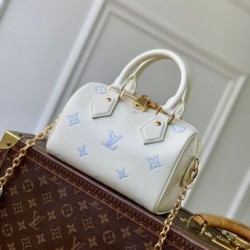 Replica Borsa Louis Vuitton Speedy Bandoulière 20 M28314 blu False Fatte Bene