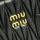 Replica Borsa tote Miu Miu in pelle nappa trapuntata nera Fallate Outlet Online